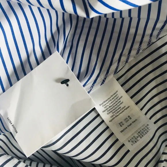 DKNY Women’s Striped  Long Sleeve Shirt  Multi Sz.