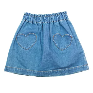 Douchka Denim Heart Pocket Skirt