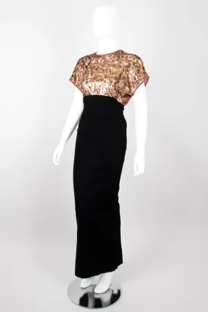 Empire Waist Velvet Skirt