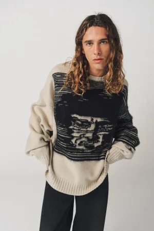 ENFANTS RICHES DÉPRIMÉS | OCTOBER ALL OVER CREWNECK SWEATER