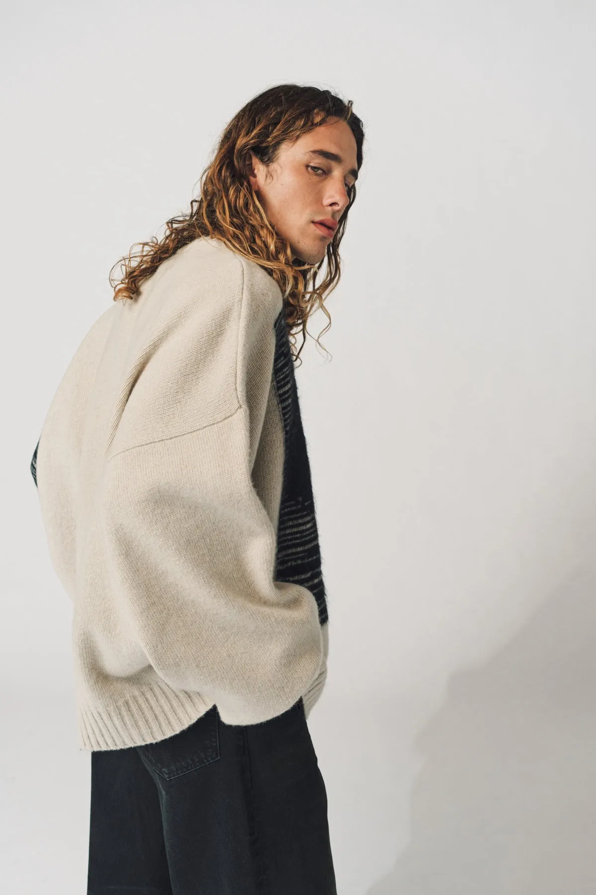 ENFANTS RICHES DÉPRIMÉS | OCTOBER ALL OVER CREWNECK SWEATER