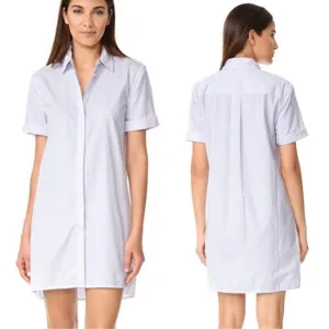Equipment Femme Mirelle Striped Cotton Shirt Dress