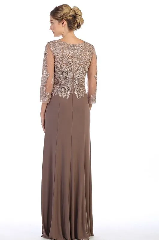 Eva Size M 5178 Mocha Mother of Bride Dress