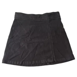 Everlane The Moleskin High Rise Velvety Mini Skirt Black Size 8
