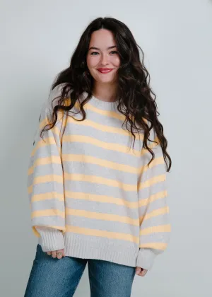 Fable Striped Sweater - Orange