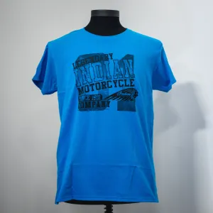 FEMALE BLACK LEGENDARY LOGO, TEAL INDIAN MOTORCYCLE OF OC DEALER TEE
