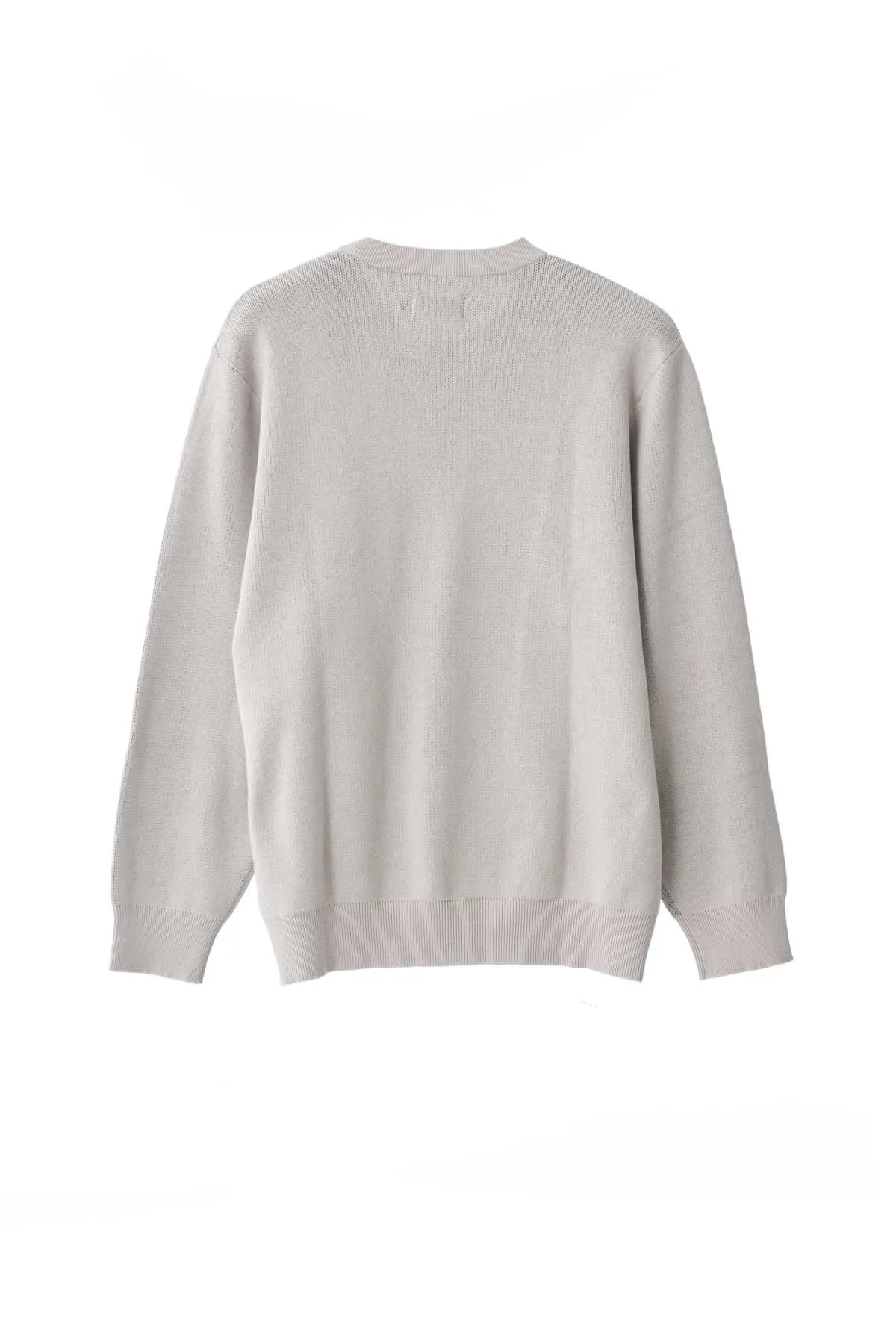 FIRE DICE KNIT CREW - Cream