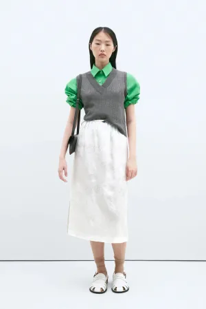 FLOWER JACQUARD SKIRT