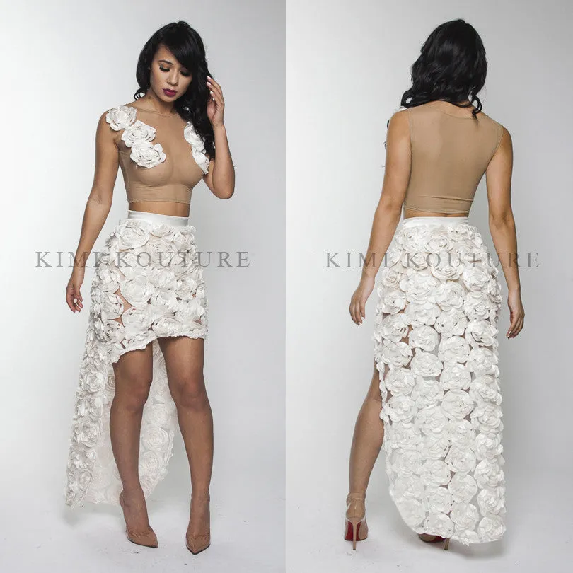 Flower Skirt Set