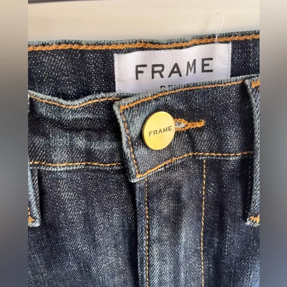 FRAME DENIM Skirt Frayed Dark size 25 waist