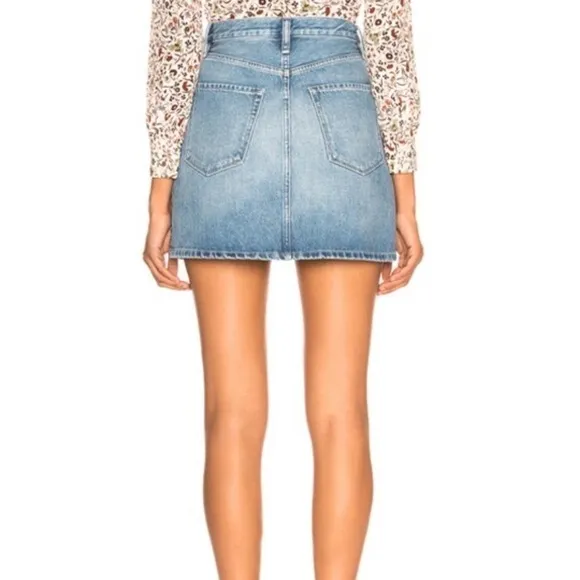 Frame Elsden studded denim skirt. Size 27. NWT