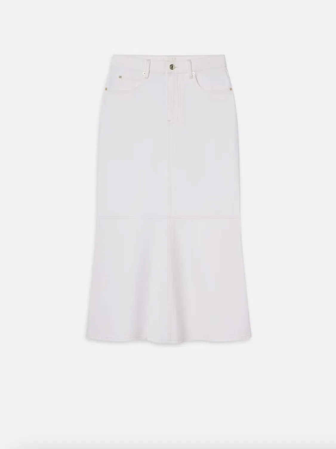 FRAME - The Flounce Skirt - Au Natural Clean