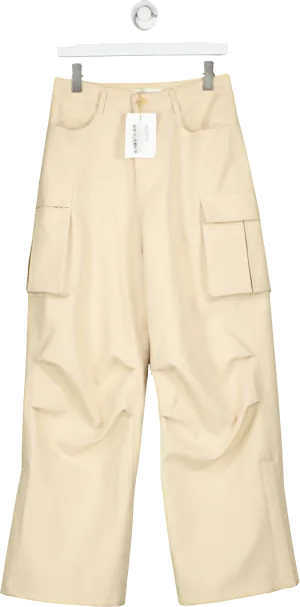 FRANKIE SHOP Beige Valo Cargo Pants UK S
