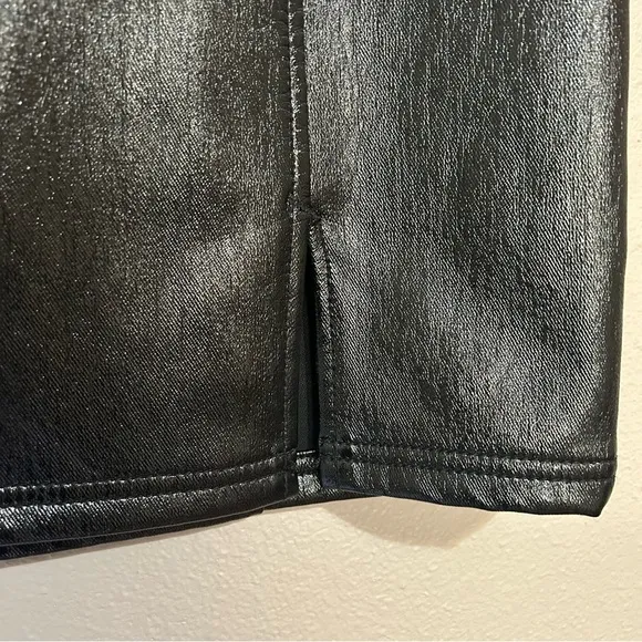 Free People Holding Onto A Dream black coated mini skirt women’s size medium 10