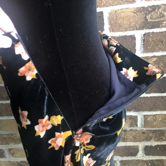 Free People Margaux Velvet Mini Skirt