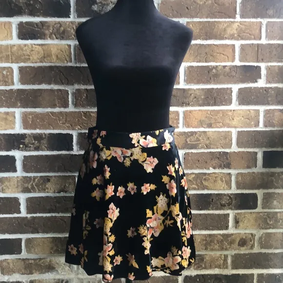 Free People Margaux Velvet Mini Skirt