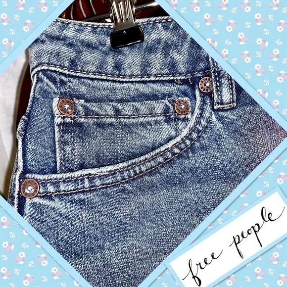 Free People Mini Zip It Up Skirt in Blue