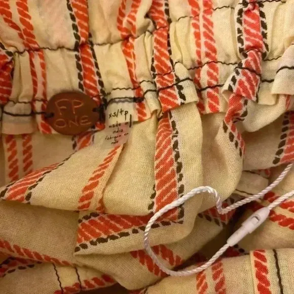 Free People One Natalia Striped Skirt Size XS NWOT $128