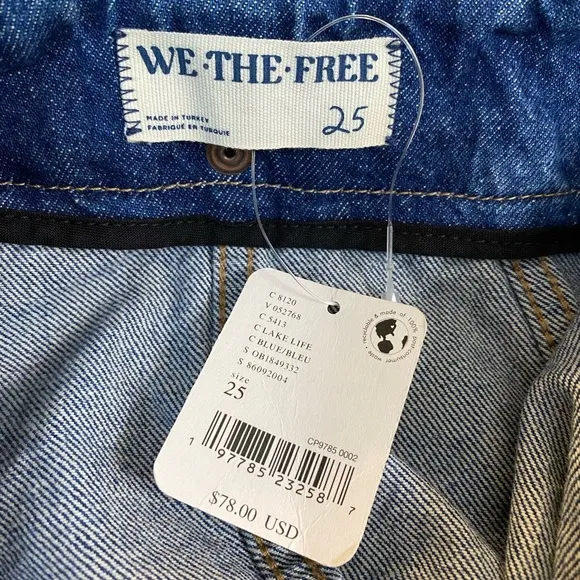 Free People Runaway Denim Mini Skirt in Lake Life Blue Size 25