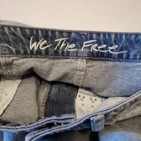 Free People We the Free Wilshire Denim Midi Skirt 28