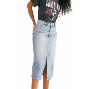 Free People We the Free Wilshire Denim Midi Skirt 28