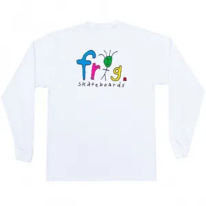 Frog Skateboards Frog Man Logo L/S T-Shirt White