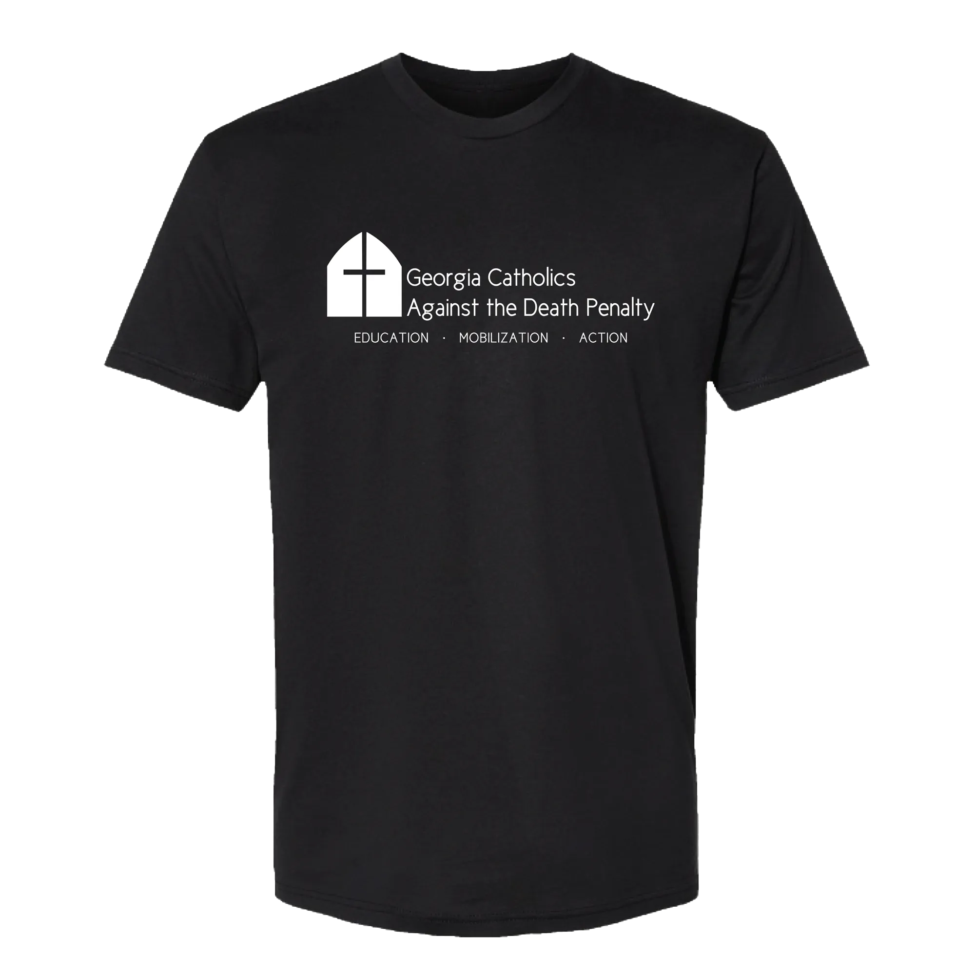 GACADP- Logo on Black T-Shirt