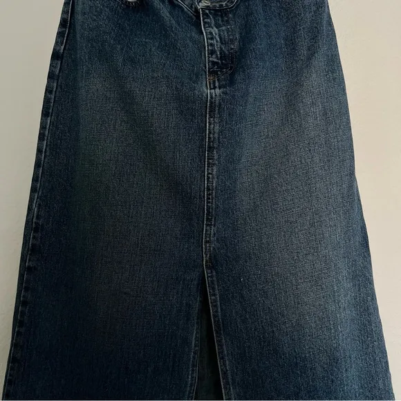 Gap Vintage Denim Maxi Skirt Size 14