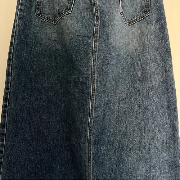 Gap Vintage Denim Maxi Skirt Size 14