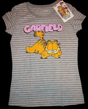 Garfield  Short Sleeve Striped Shirt TBOE