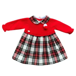 Girls Tartan Checked Dress