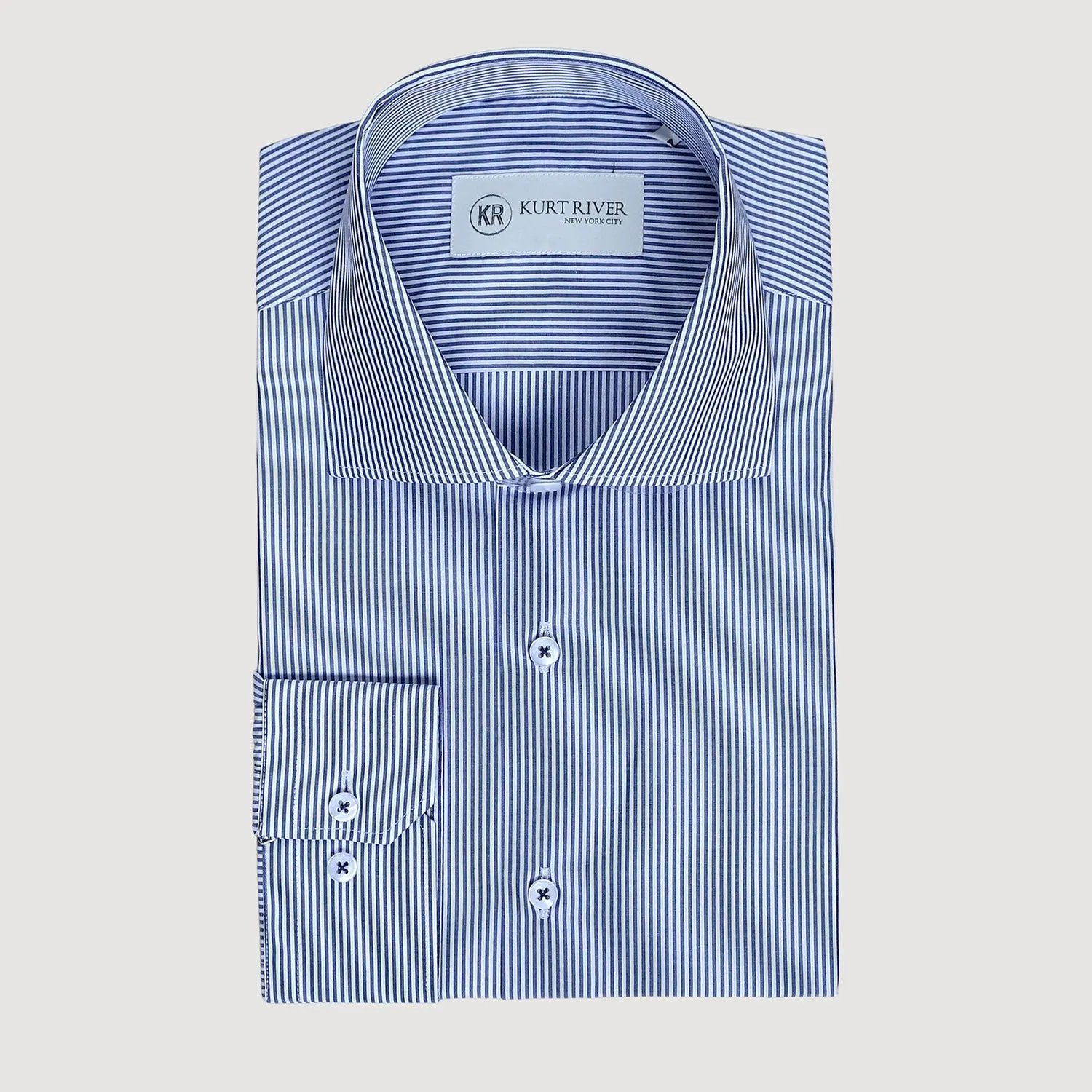 Grey Bengal Striped Cotton Shirt