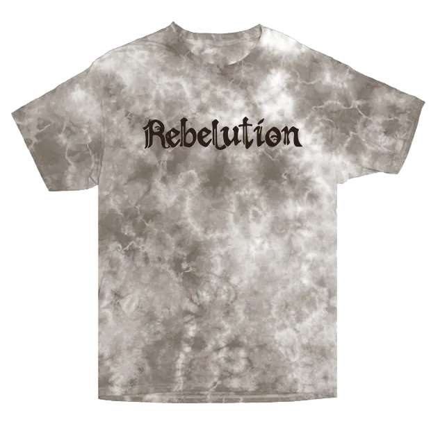 Grey Crystal Washed Logo Tee