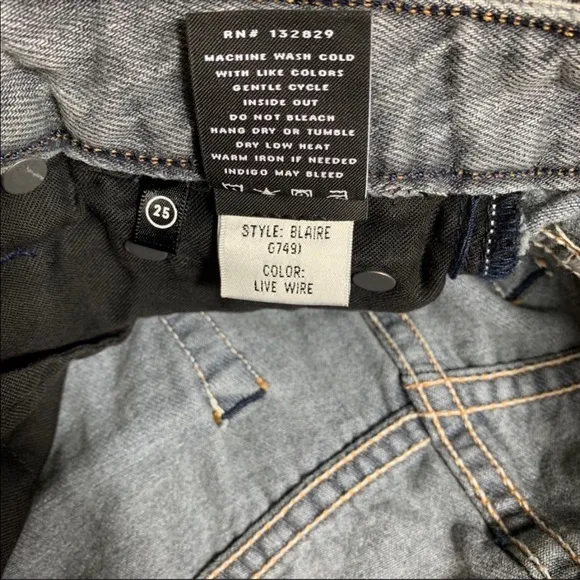 GRLFRND Blaire denim jean button fly raw hem gray grey mini skirt
