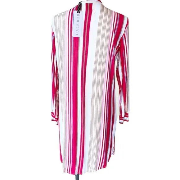 Hale Bob Bamboo Striped Tunic Pajama Shirt