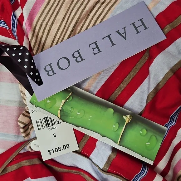 Hale Bob Bamboo Striped Tunic Pajama Shirt