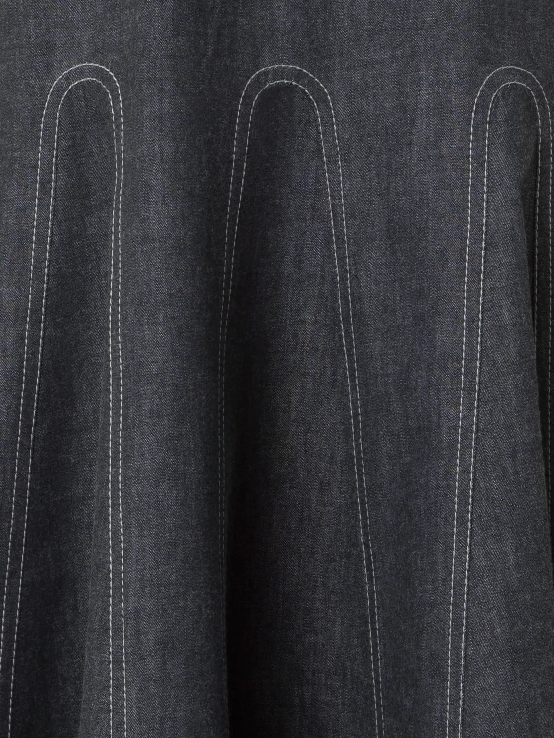 Halter Top Denim Midi Dress