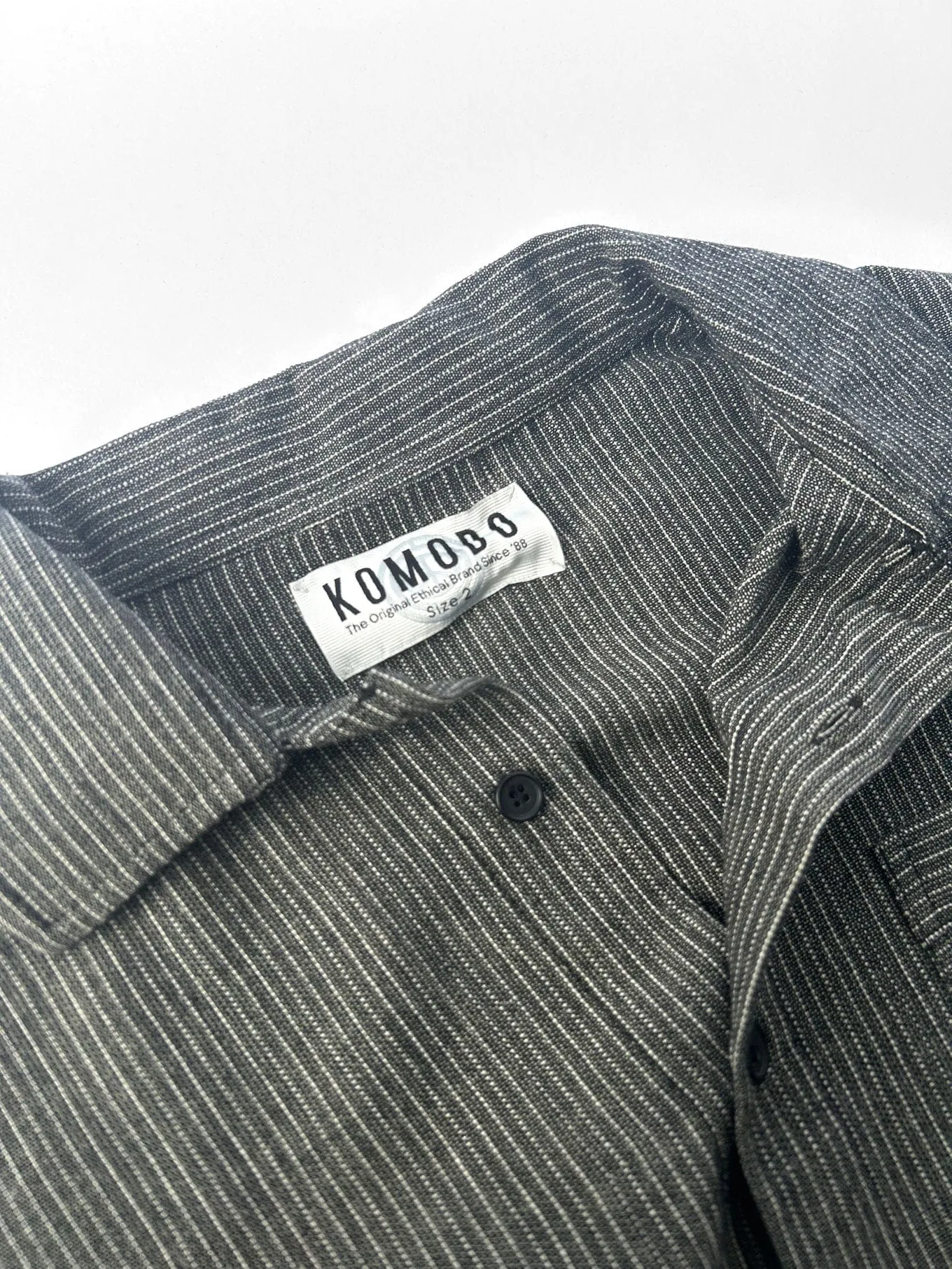 Hanako Women's Organic Cotton Shirt | Monochrome Stripe