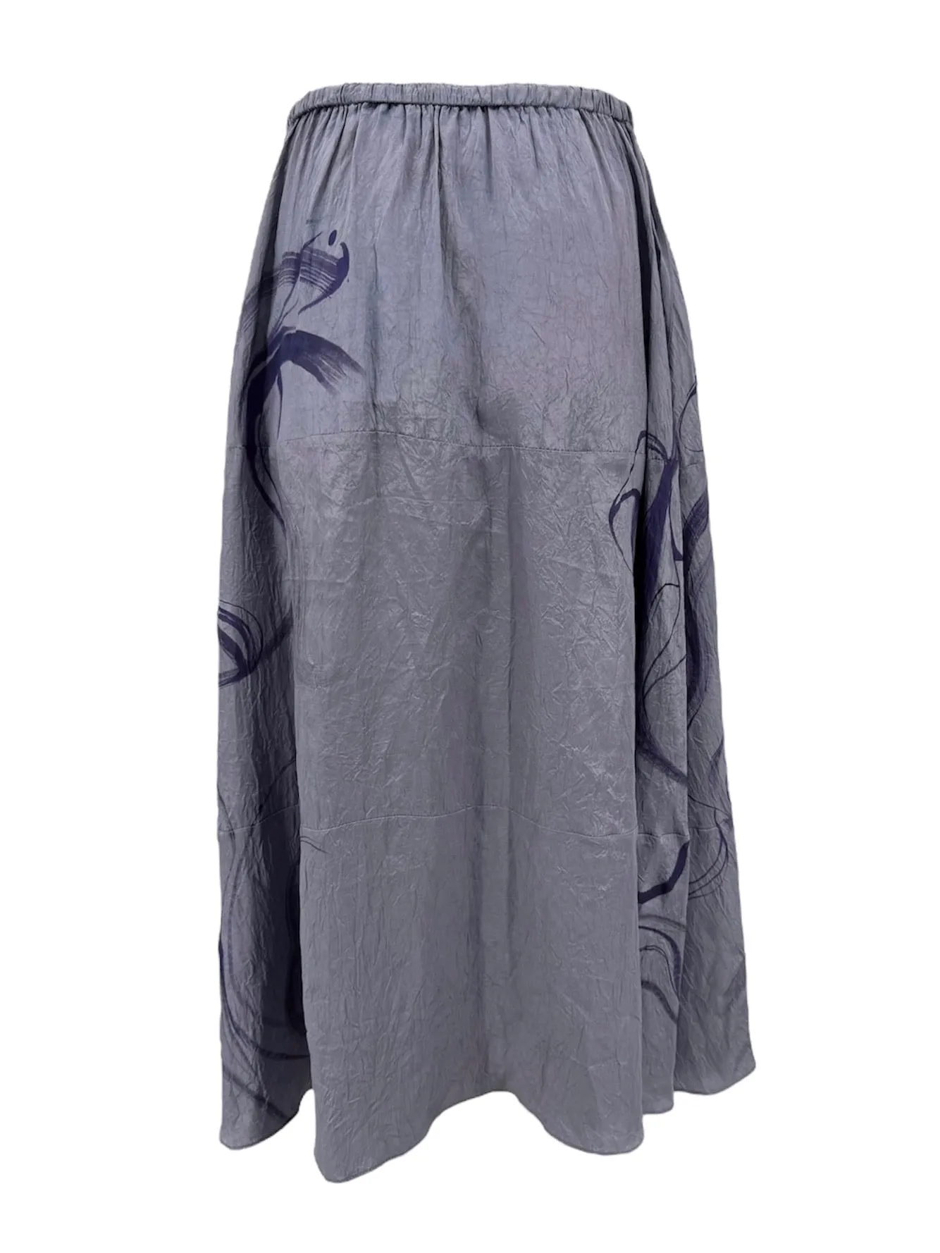 Hand-painted Lilac A-line Skirt