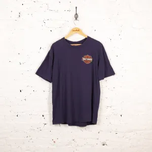 Harley Davidson Cajun Dealership T Shirt - Purple - XL