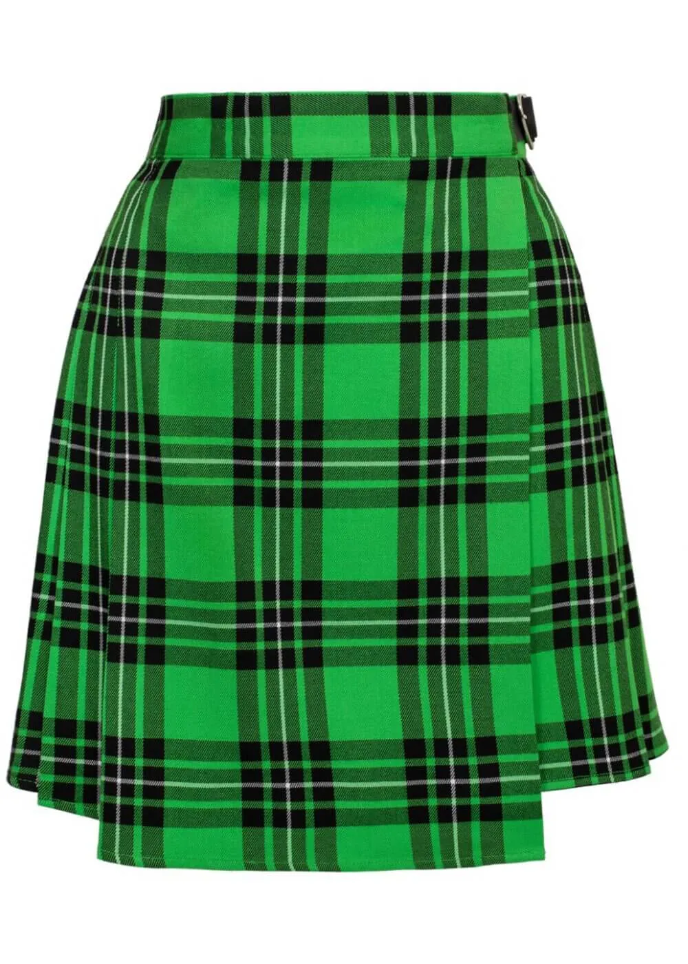Hell Bunny Corey Tartan Heart 80's Skirt Green