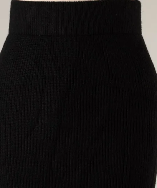 High Waist Midi Sweater Skirt