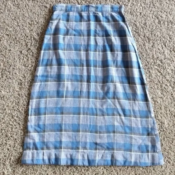 HIGH WAISTED 1940's SKIRT 40's plaid XS