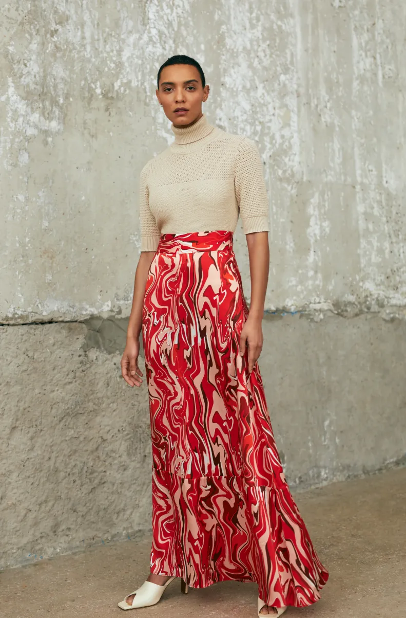 HIgh-Waisted Maxi Skirt