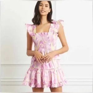 Hill House The Linen Paz Skirt in Candy Kaleidoscope