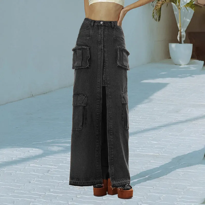Hipsters High Waist Denim Skirt