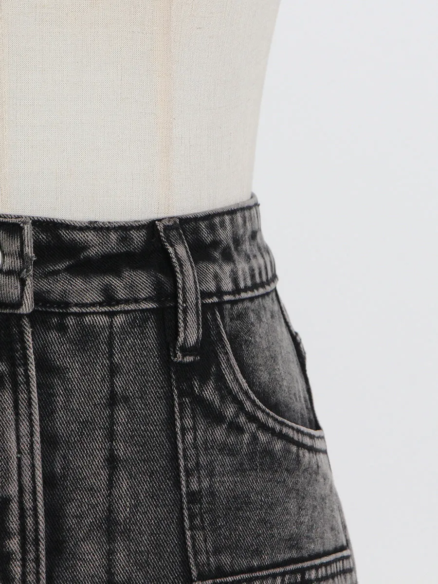 Hipsters High Waist Denim Skirt