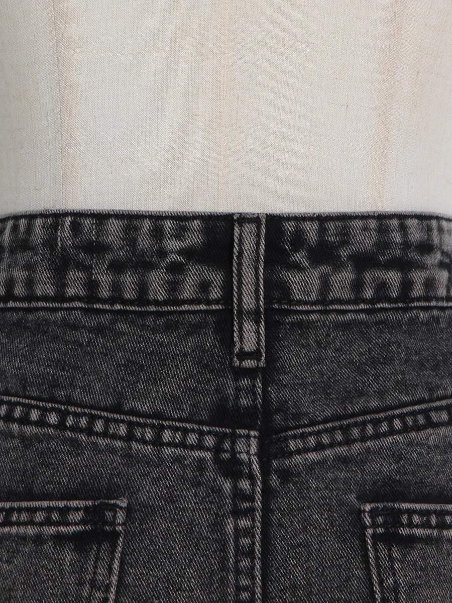 Hipsters High Waist Denim Skirt