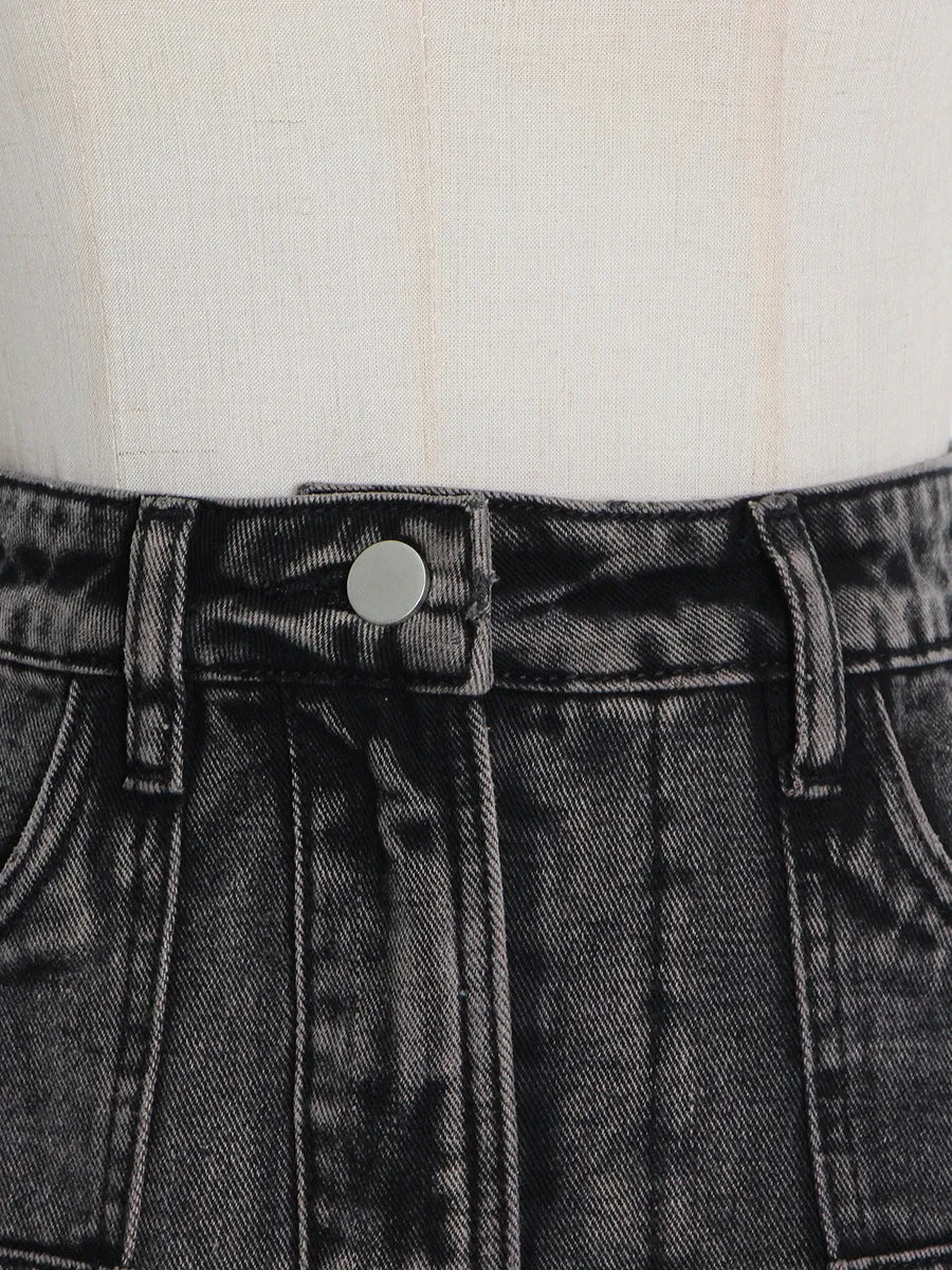 Hipsters High Waist Denim Skirt