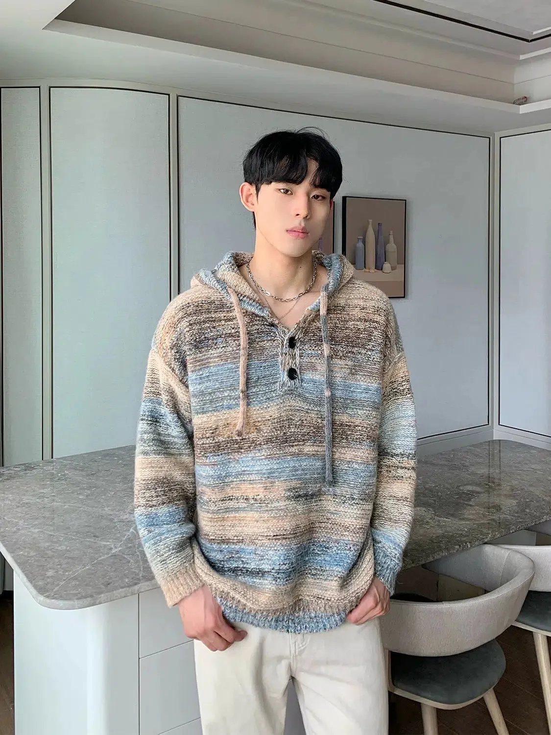 Hooded Knit Sweater